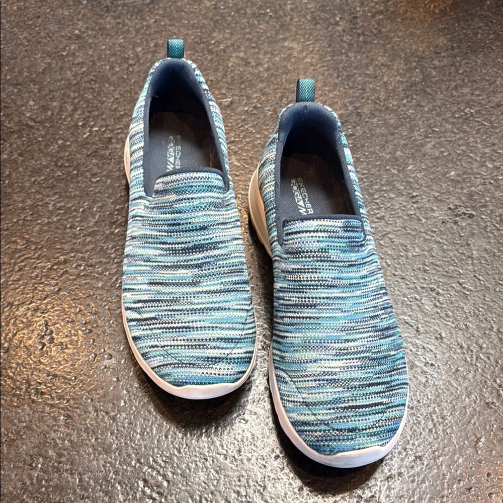 Skechers Goga Max Gen 5 Multitone Blue Slip-On Shoes